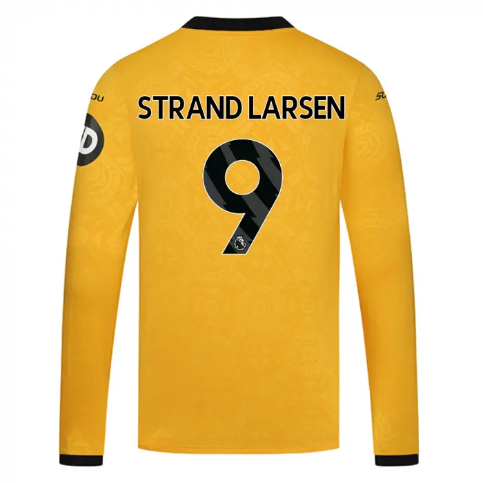Wolverhampton Wanderers Fan Shop | 2025-26 Wolves Home Shirt – LS STRAND LARSEN 9 Collection Official Wolves Fan Gear